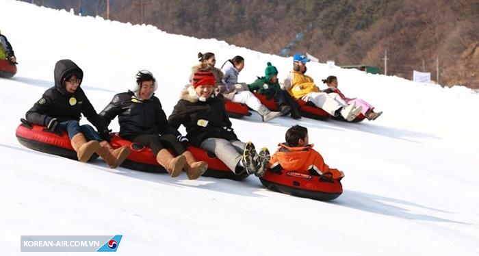 Trượt tuyết thật vui ở thiên đường trượt tuyết Châu á- Gangwon