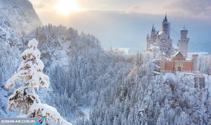 Mùa đông tại lâu đài đẹp nhất nước Đức