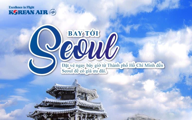 Korean Air KM vé khứ hồi đi Seoul giá rẻ