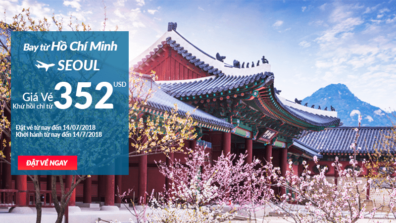 Du lịch Hàn Quốc tiết kiệm cùng Korean Air vé khứ hồi từ 352 USD